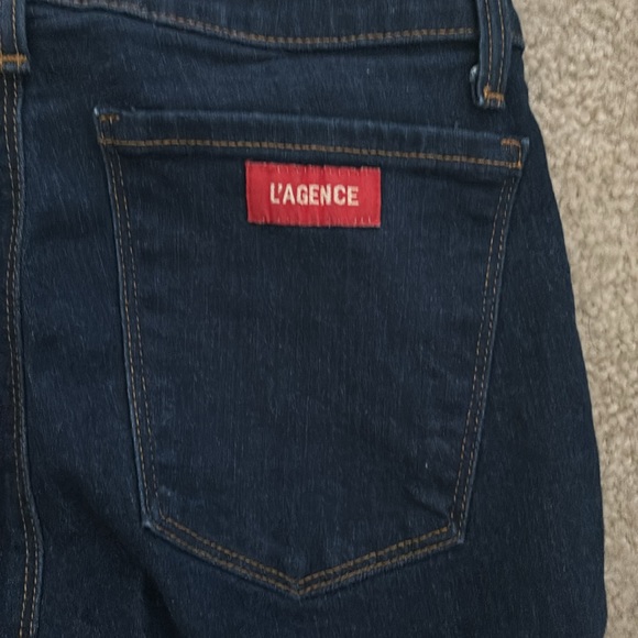 L’Agence High rise skinny dark jeans 25 - Picture 6 of 6
